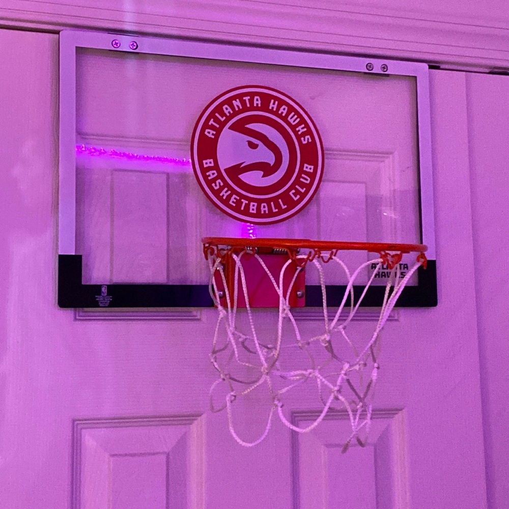 NBA Atlanta Hawks Mini Basketball Hoop with Mini Basketball